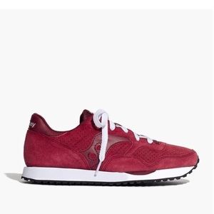 madewell x saucony® dxn trainer sneakers in suede